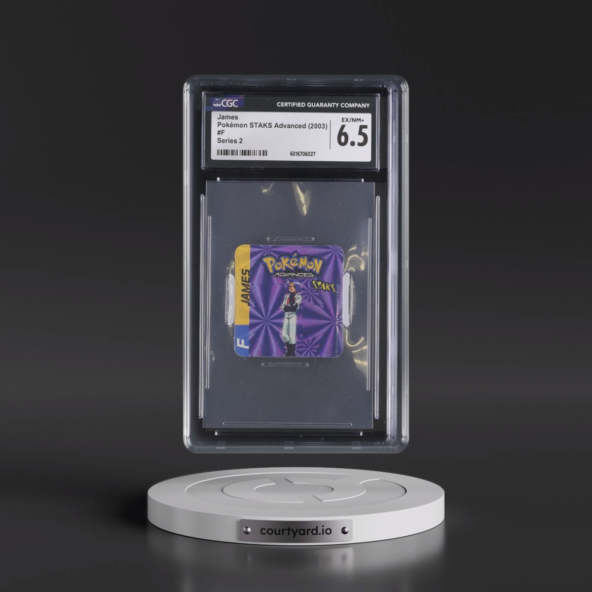 2003 Pokémon STAKS Advanced (2003 Panini) - English #F James - Series 2 (CGC 6.5 EX-NM+)