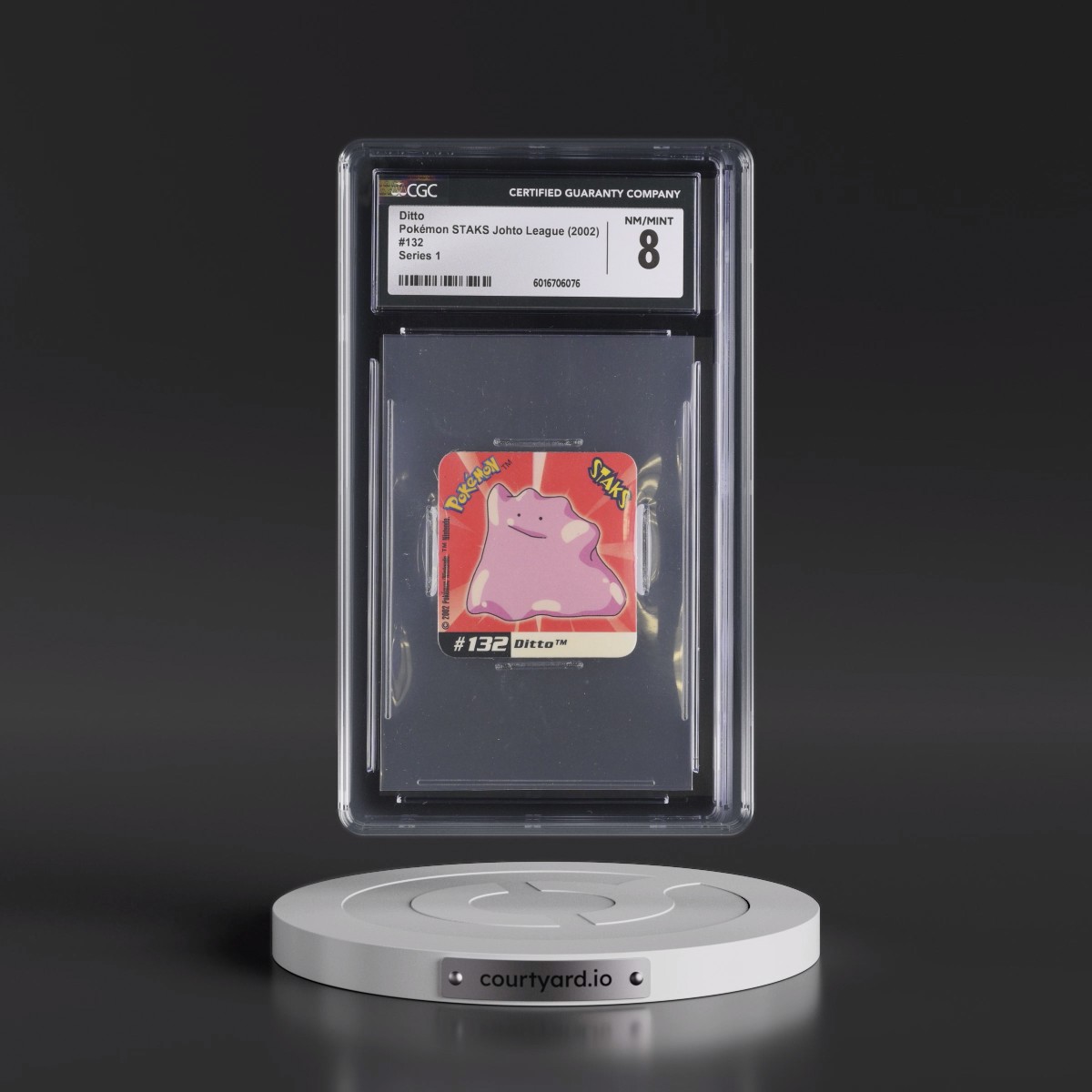 2002 Pokémon STAKS Johto League (Panini 2002) - English #132 Ditto - Series 1 (CGC 8 NM-MT)