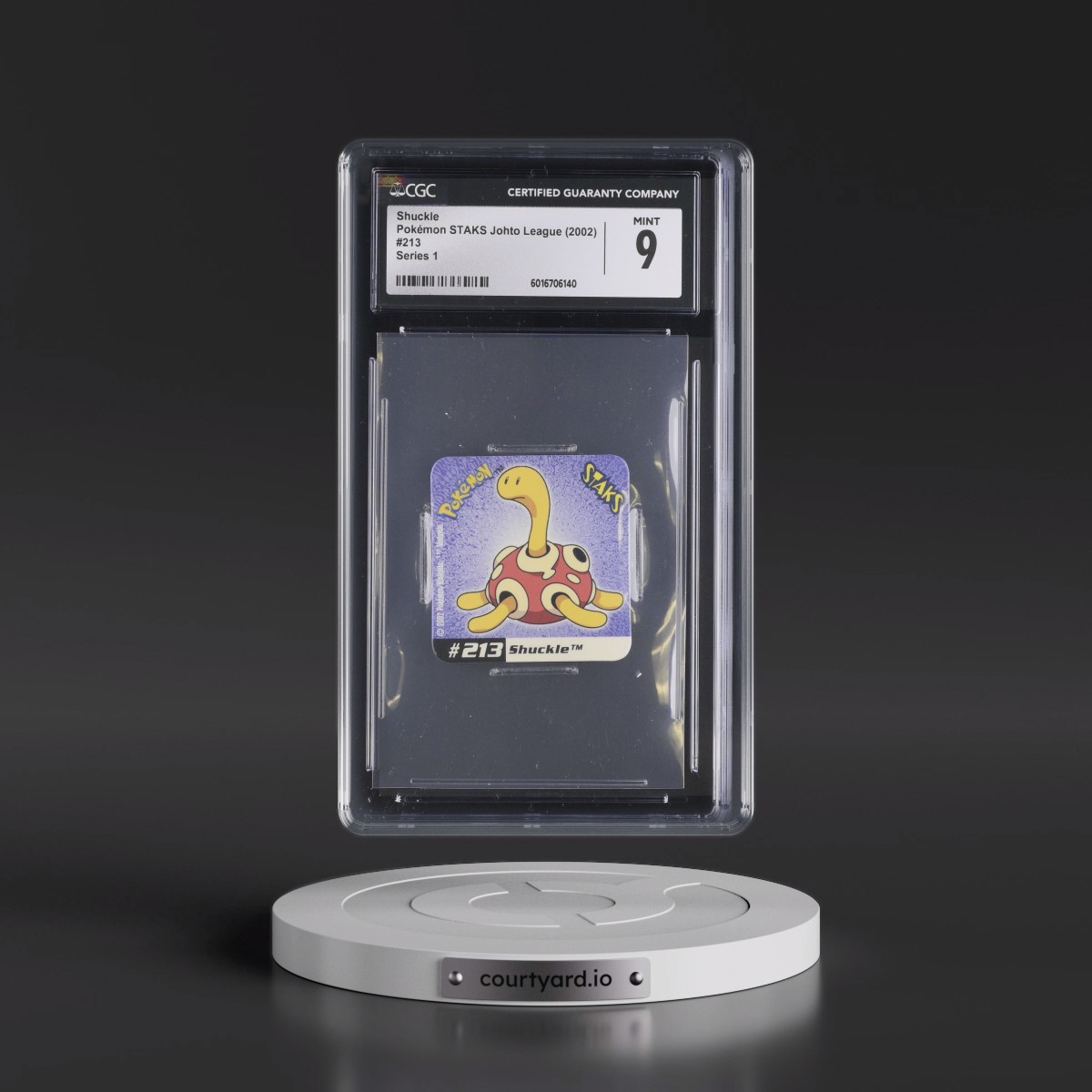 2002 Pokémon STAKS Johto League (Panini 2002) - English #213 Shuckle - Series 1 (CGC 9 MINT)