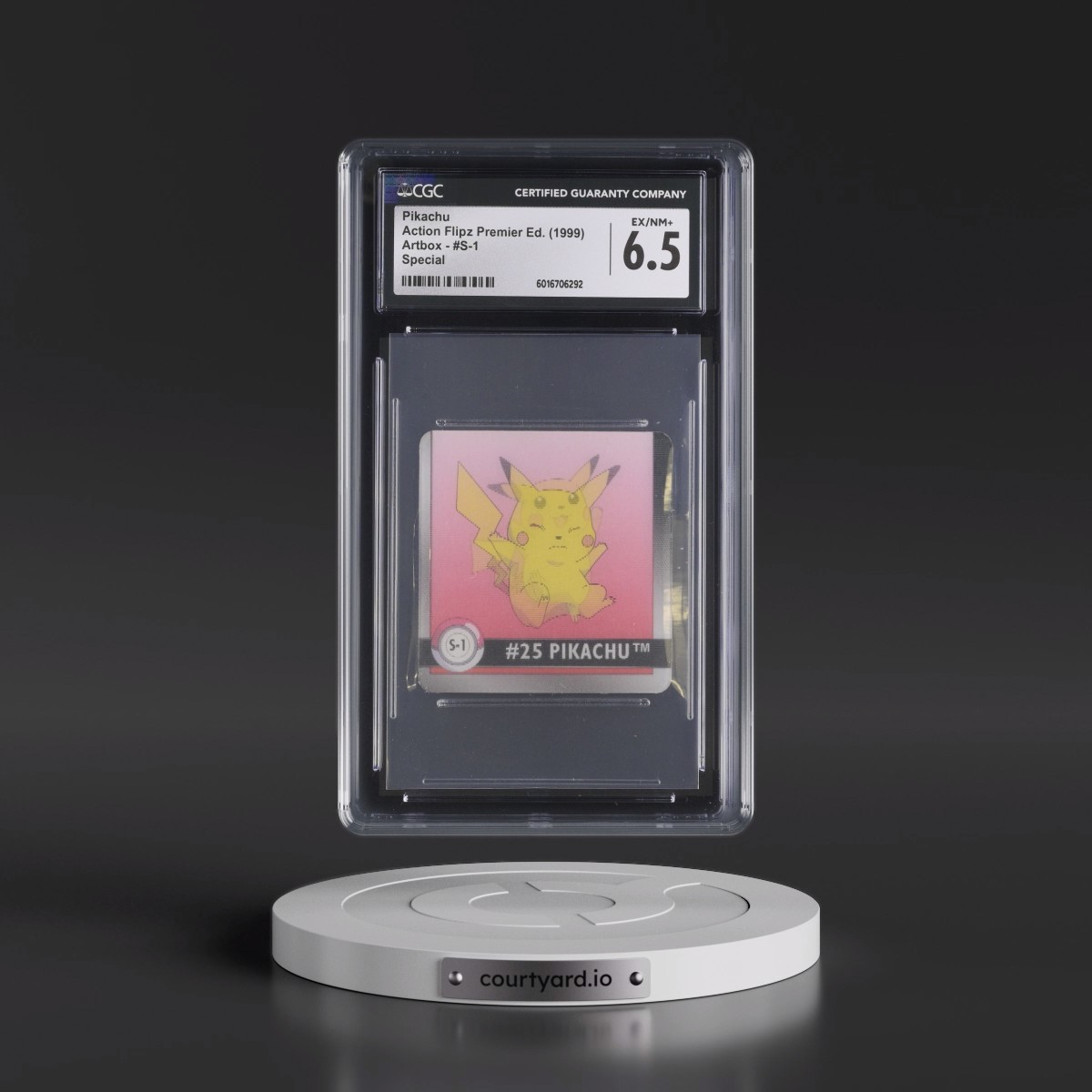 1999 Action Flipz Premier Edition (Artbox) - English #S-1 Pikachu - Special (CGC 6.5 EX-NM+)