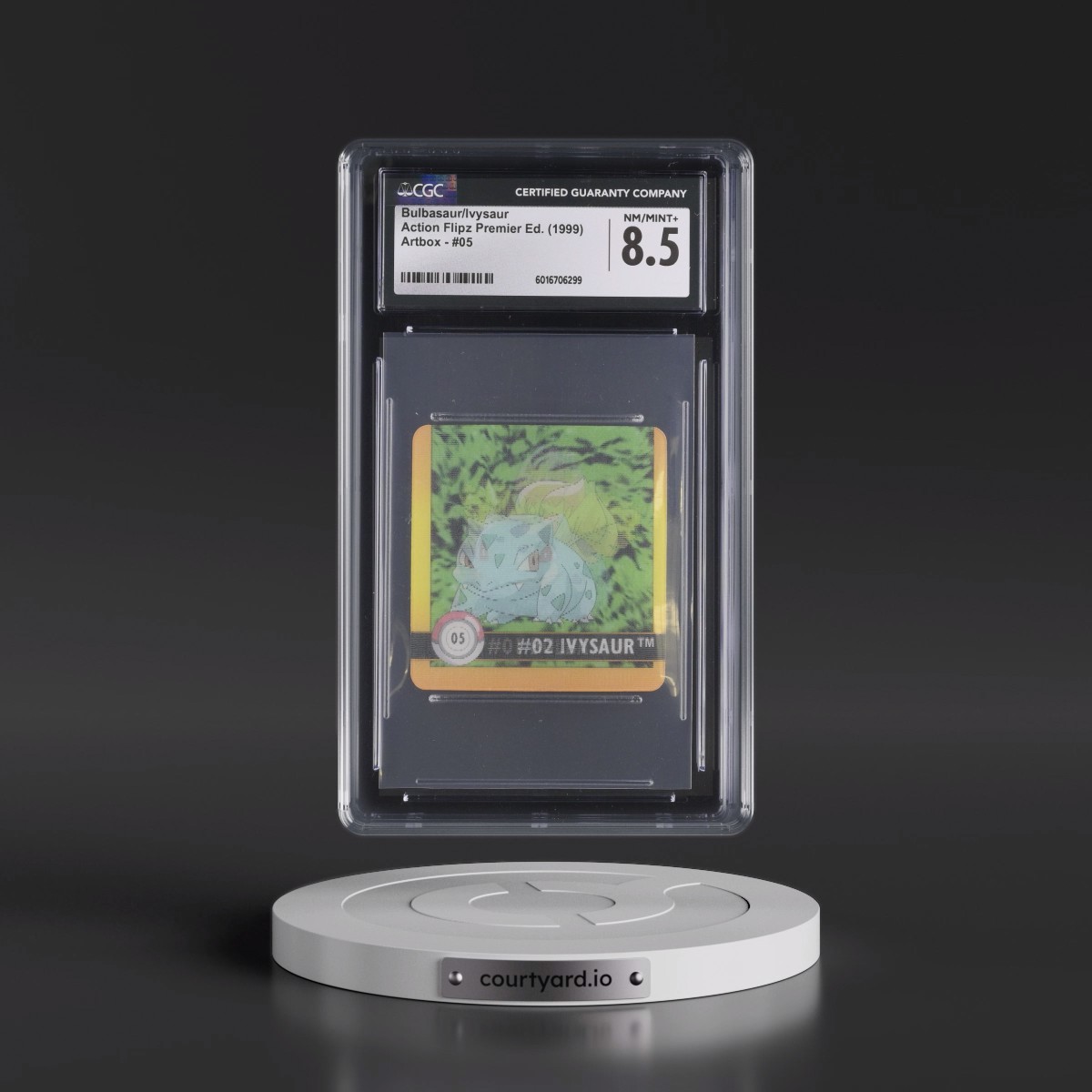 1999 Action Flipz Premier Edition (Artbox) - English #05 Bulbasaur/Ivysaur (CGC 8.5 NM-MT+)