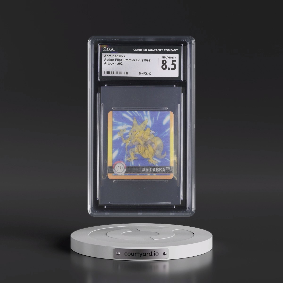 1999 Action Flipz Premier Edition (Artbox) - English #02 Abra/Kadabra (CGC 8.5 NM-MT+)