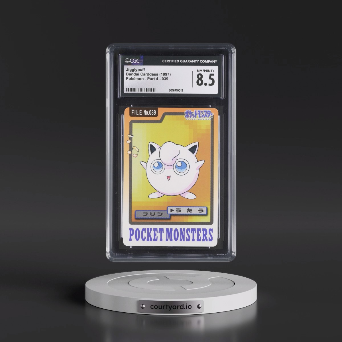 1997 (Pocket Monsters on Bottom) Part 4 #039 Jigglypuff (CGC 8.5 NM-MT+)