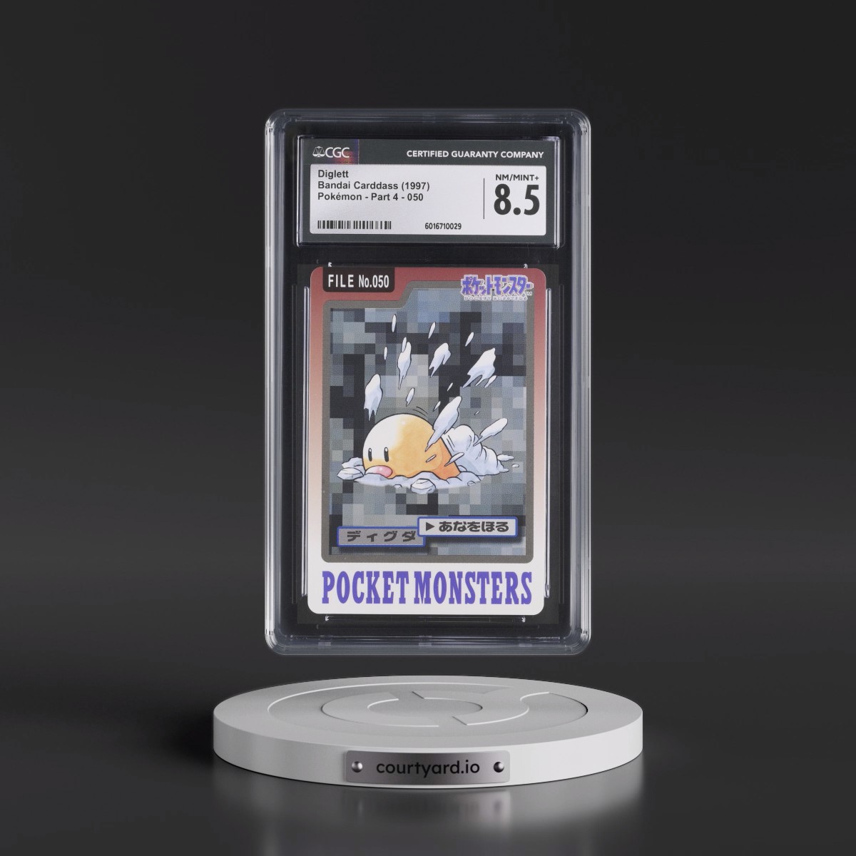 1997 (Pocket Monsters on Bottom) Part 4 #050 Diglett (CGC 8.5 NM-MT+)