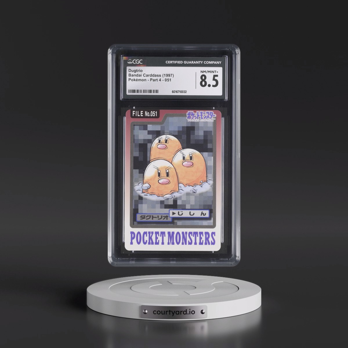 1997 (Pocket Monsters on Bottom) Part 4 #051 Dugtrio (CGC 8.5 NM-MT+)