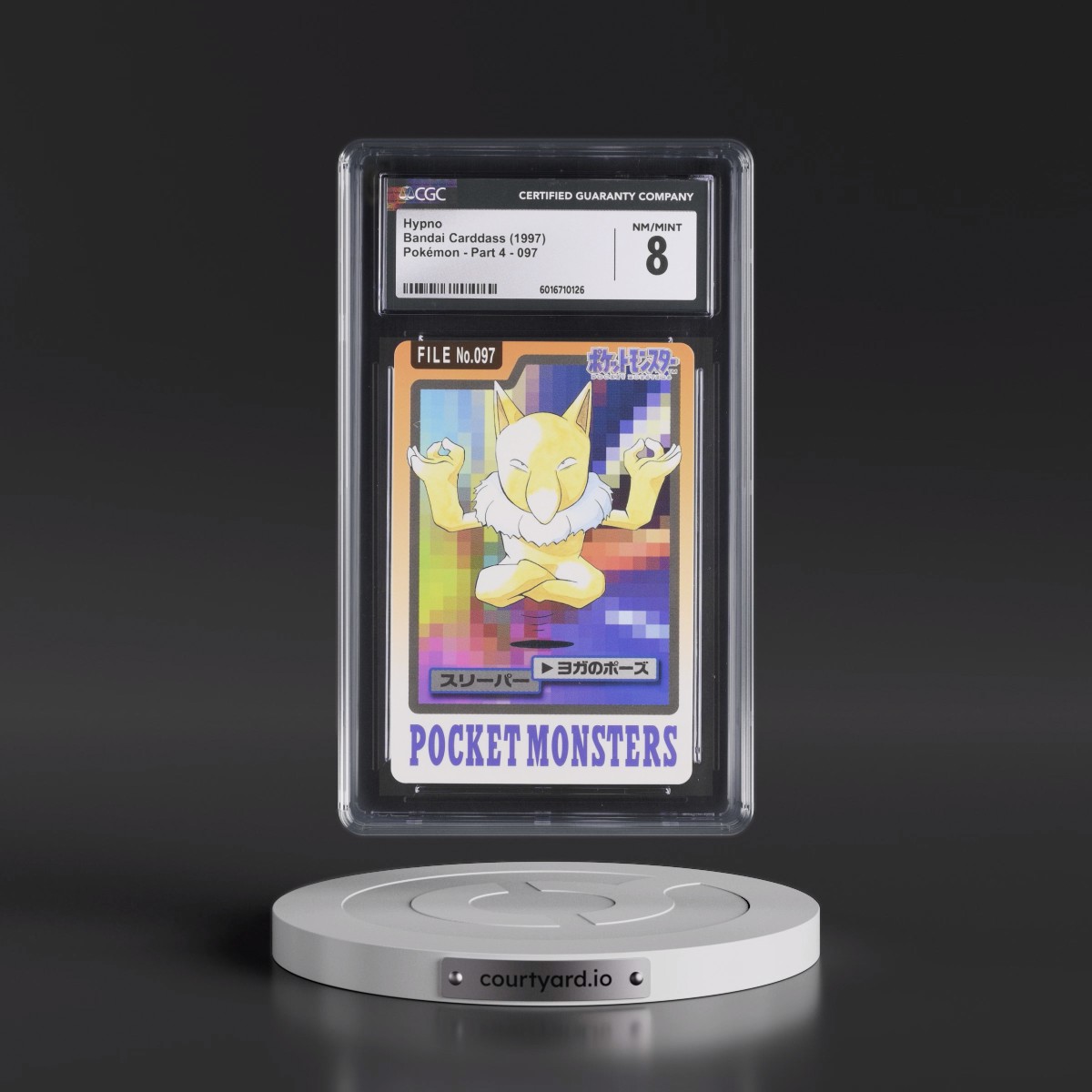 1997 (Pocket Monsters on Bottom) Part 4 #097 Hypno (CGC 8 NM-MT)