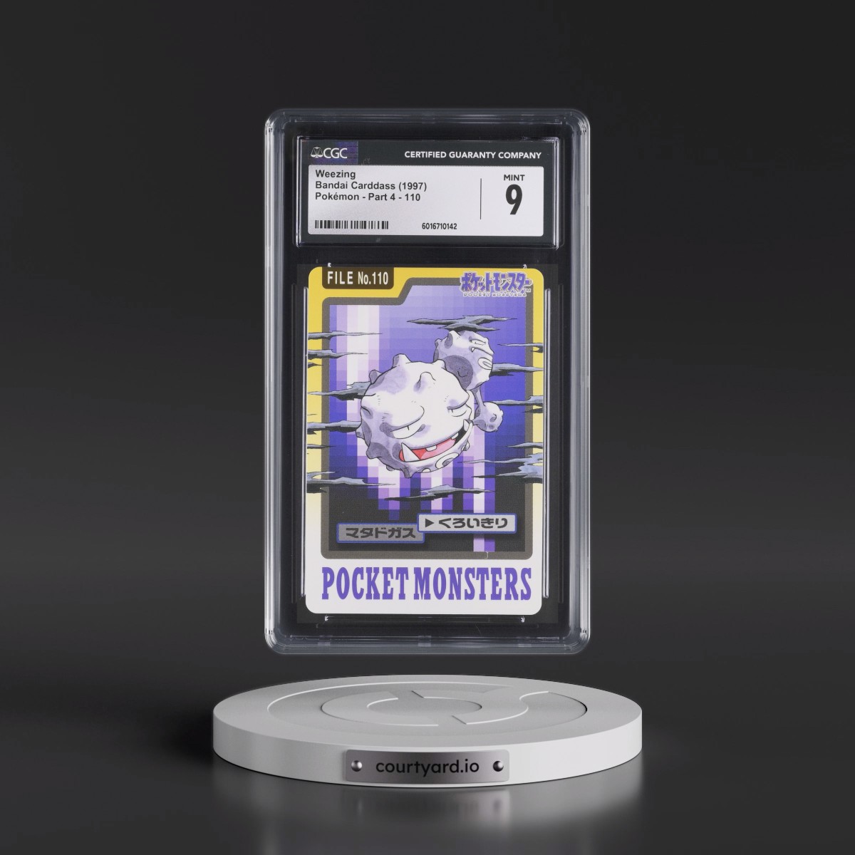1997 (Pocket Monsters on Bottom) Part 4 #110 Weezing (CGC 9 MINT)