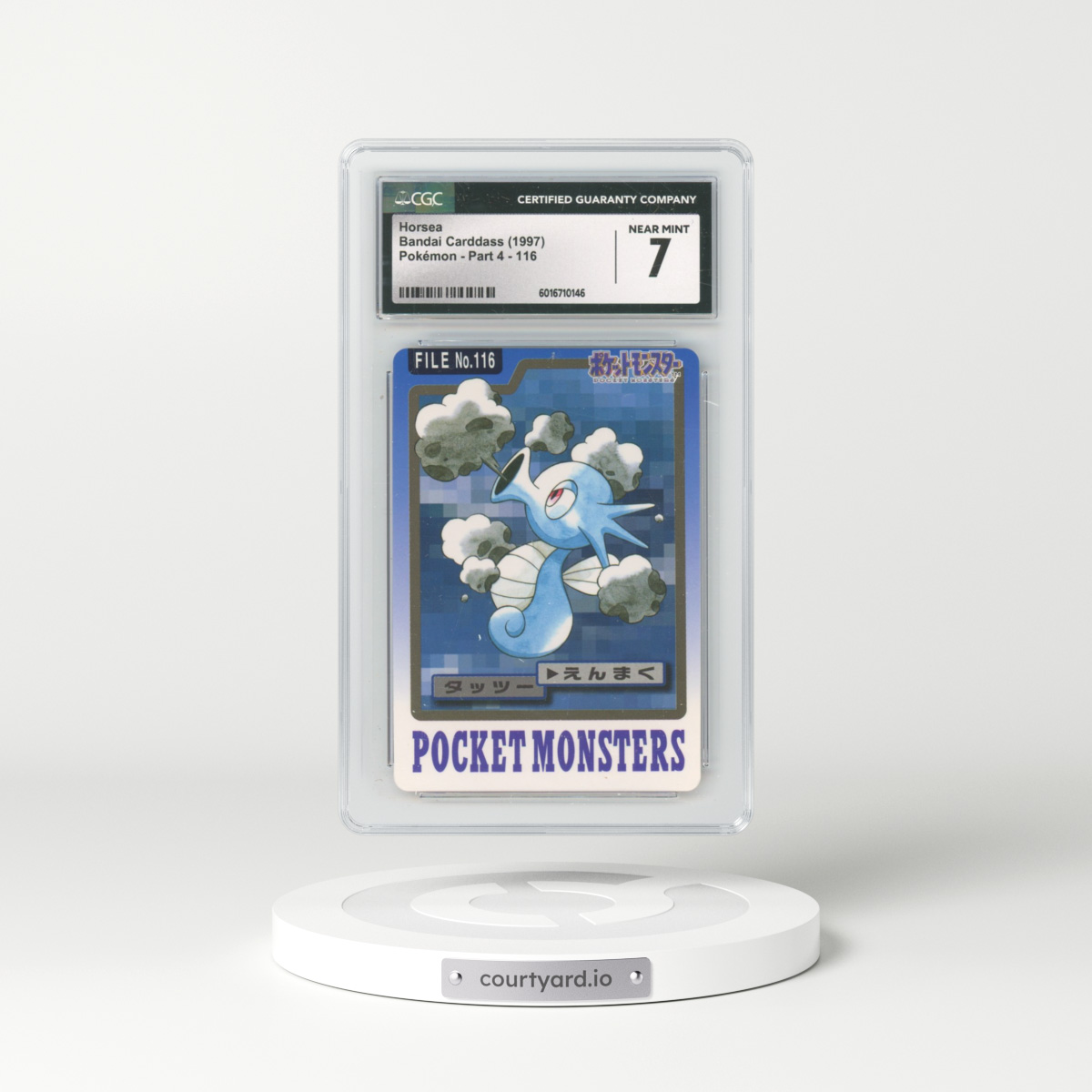 1997 (Pocket Monsters on Bottom) Part 4 #116 Horsea (CGC 7 NM)