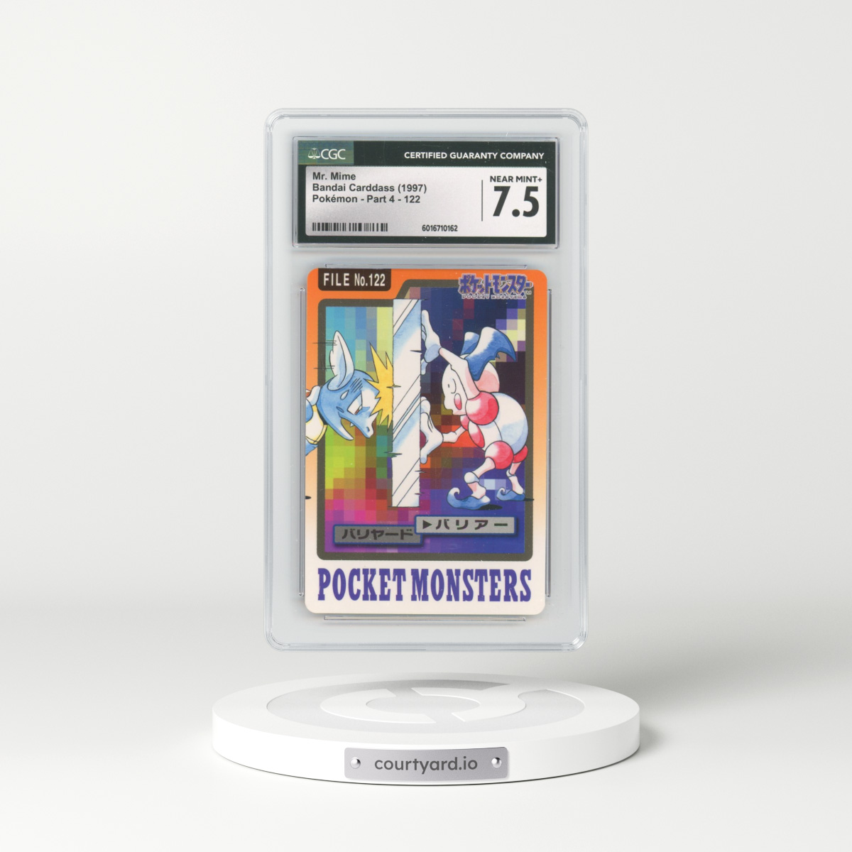 1997 (Pocket Monsters on Bottom) Part 4 #122 Mr. Mime (CGC 7.5 NM+)