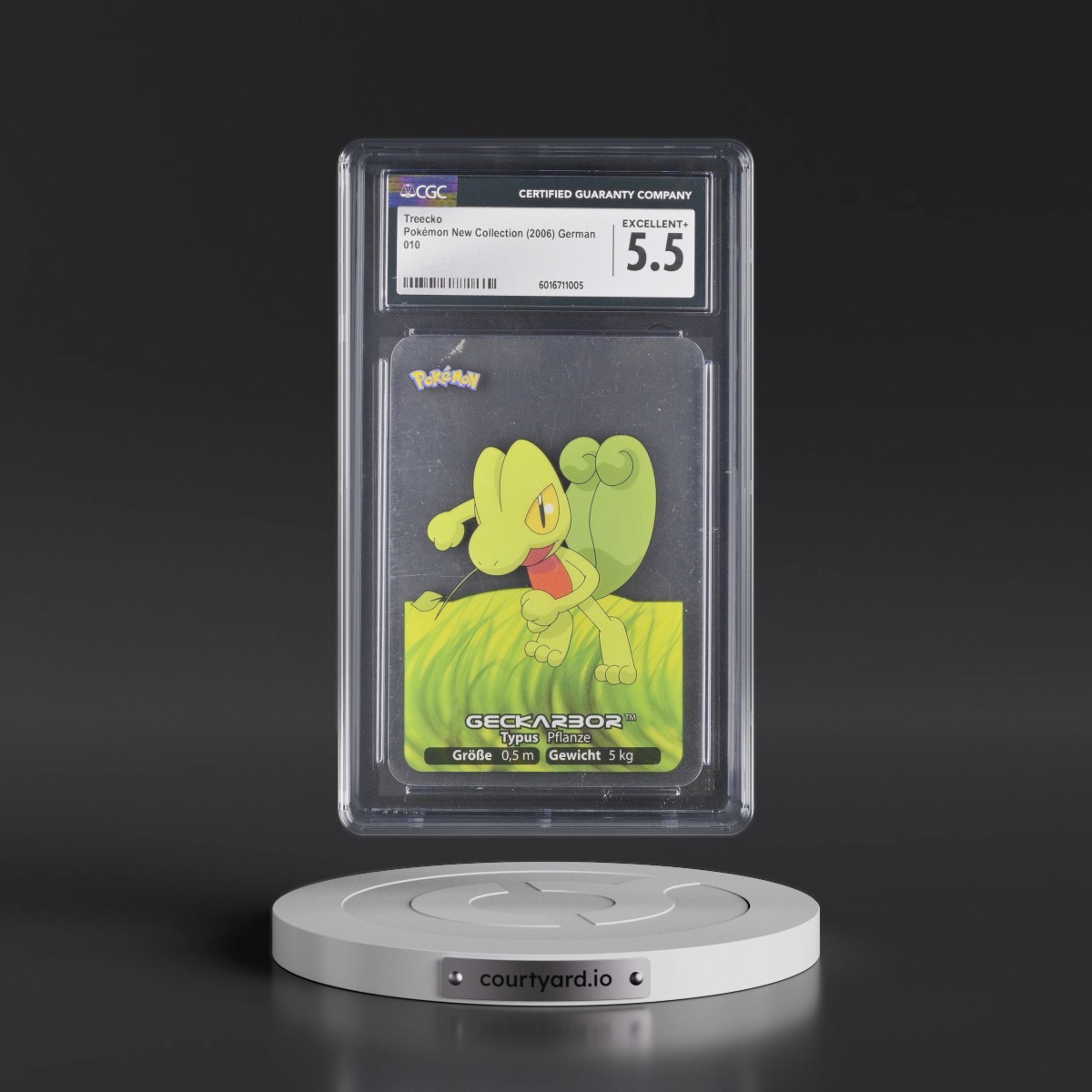 2006 Pokémon New Collection (2006)(2005 on Card) #010 Treecko (CGC 5.5 EX+)