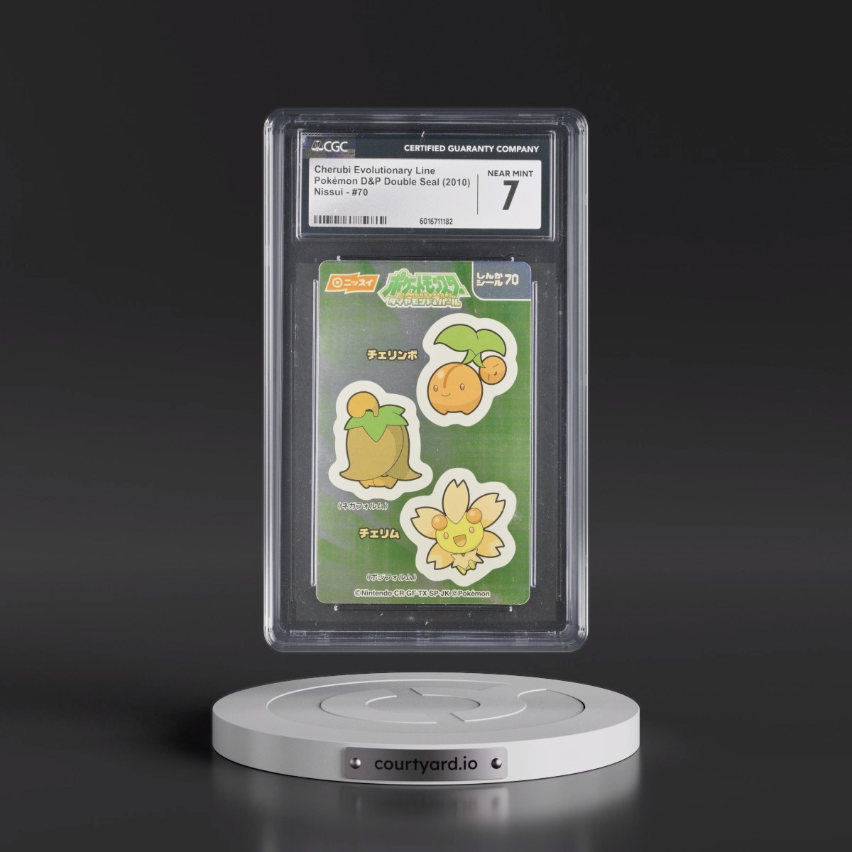2006 Pokémon DP Double Seal (Nissui) - Japanese #70 Cherubi Evolutionary Line (CGC 7 NM)