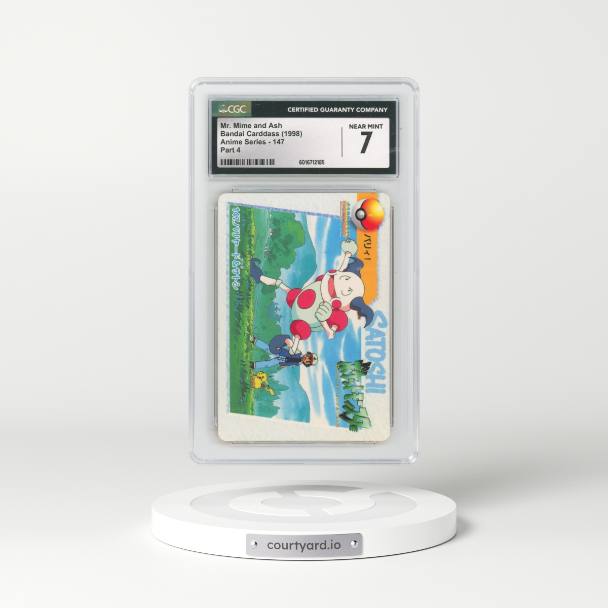 1998 Anime Series #147 Mr. Mime and Ash - Part 4 (CGC 7 NM)