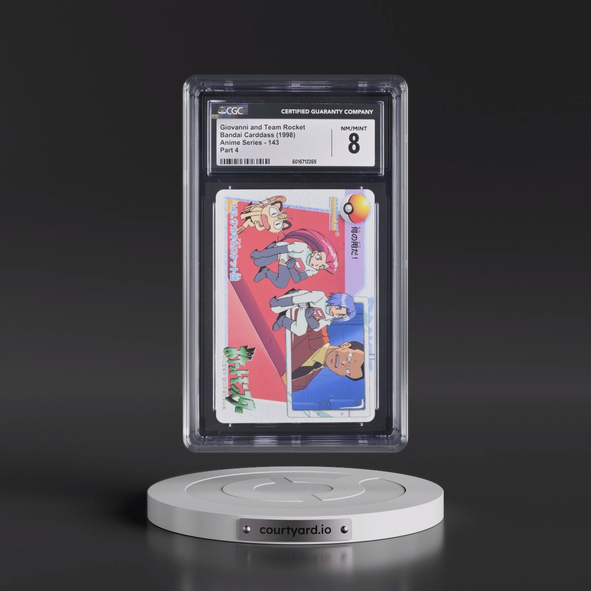 1998 Anime Series #143 Giovanni and Team Rocket - Part 4 (CGC 8 NM-MT)