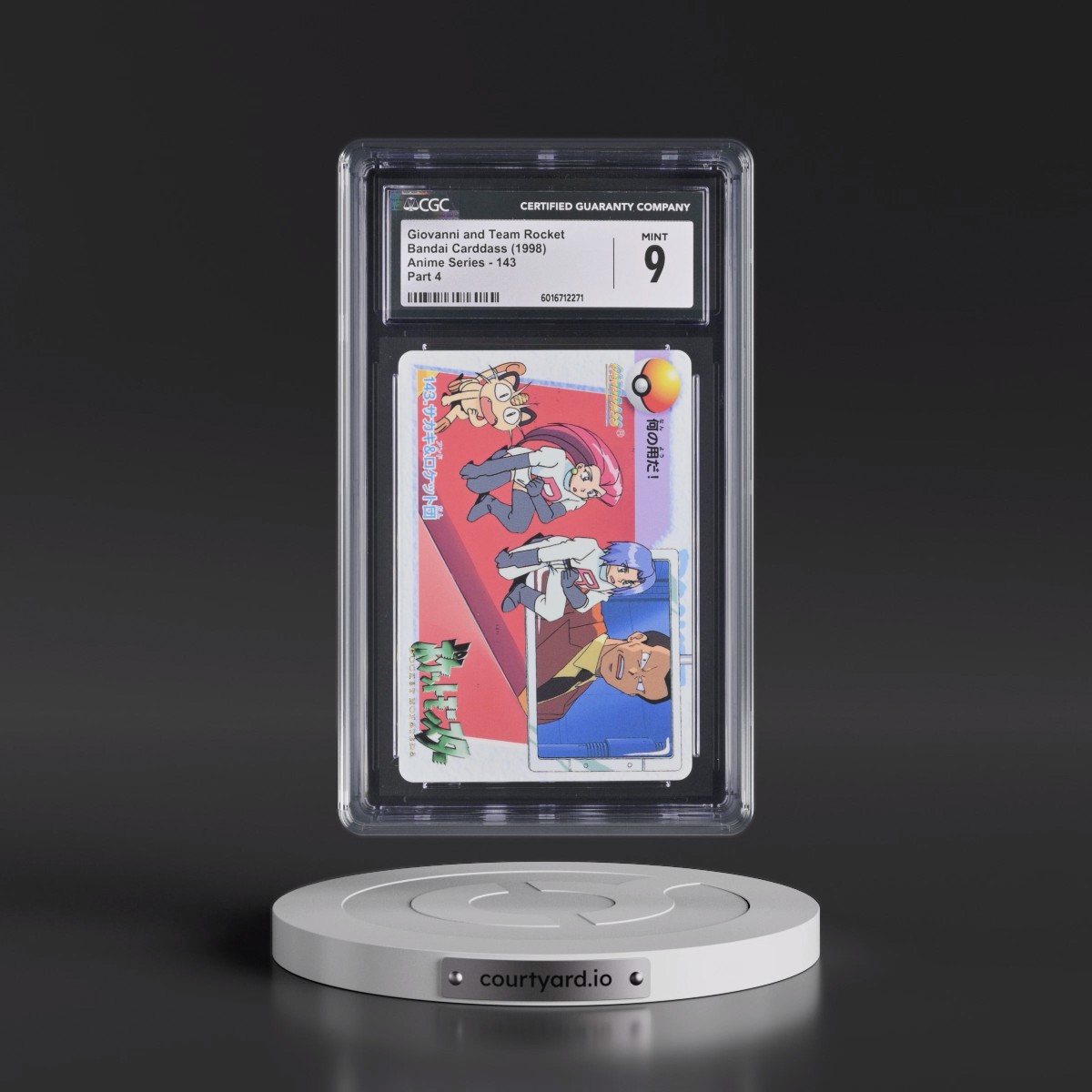 1998 Anime Series #143 Giovanni and Team Rocket - Part 4 (CGC 9 MINT)