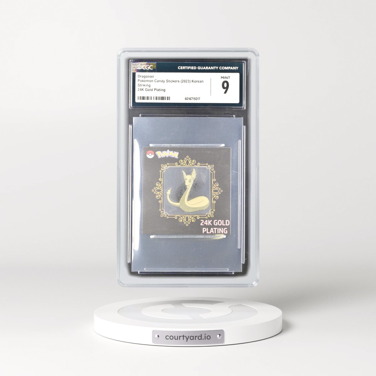 2023 Pokémon Popping Candy Stickers (2023 Striking) Dragonair - 24K Gold Plating (CGC 9 MINT)