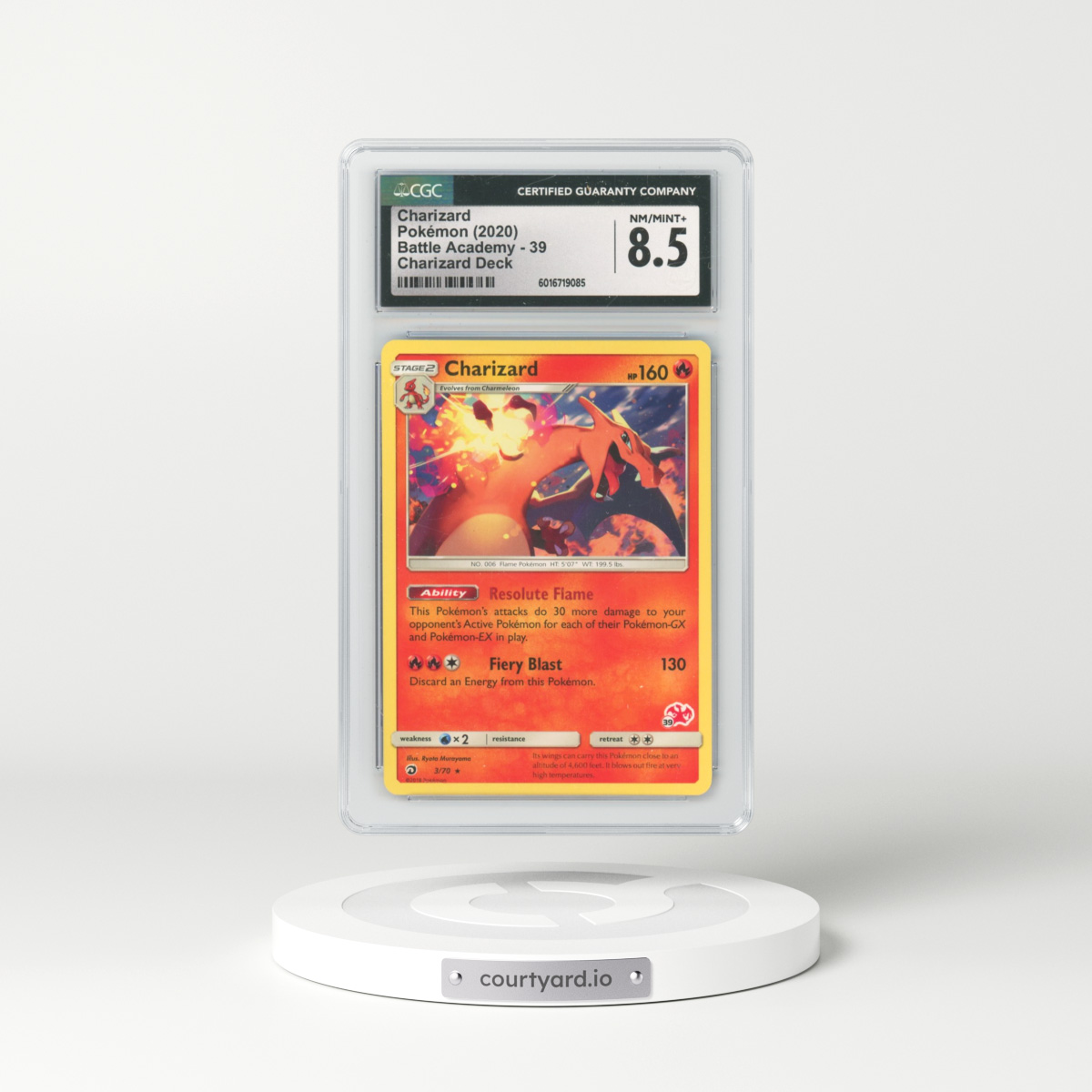 2020 Battle Academy #39 Charizard - Charizard Deck (CGC 8.5 NM-MT+)
