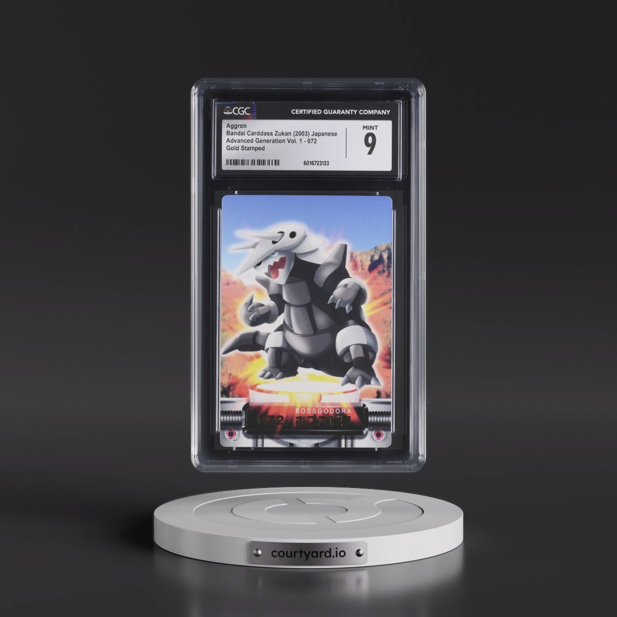 2003 Advanced Generation Vol. 1 #072 Aggron - Gold Stamped (CGC 9 MINT)