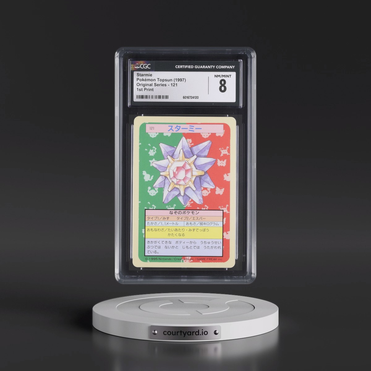 1997 (Only One Pokémon) Original Series #121 Starmie - (Blue Back) 1st Print (CGC 8 NM-MT)