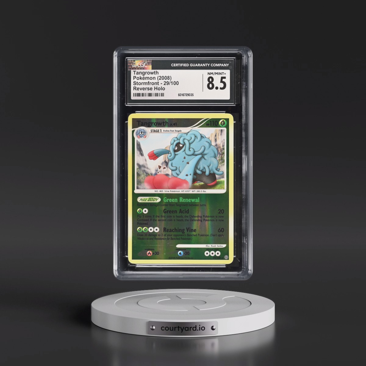 2008 Stormfront #29/100 Tangrowth - Reverse Holo (CGC 8.5 NM-MT+)