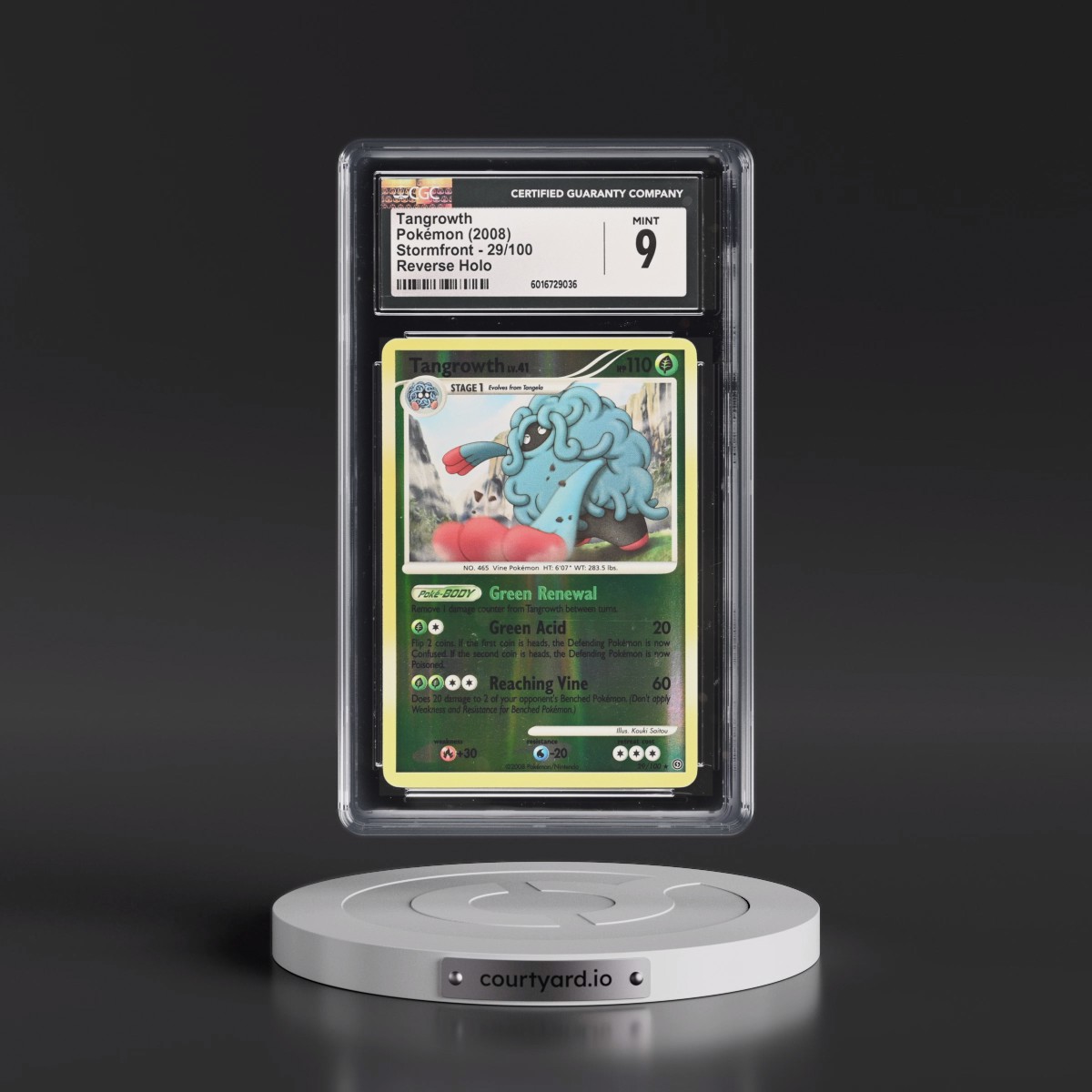 2008 Stormfront #29/100 Tangrowth - Reverse Holo (CGC 9 MINT)