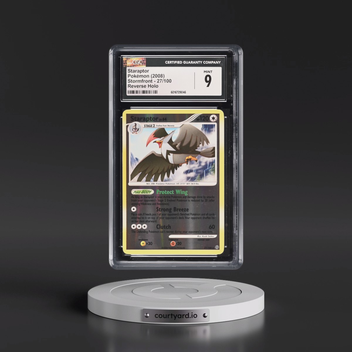 2008 Stormfront #27/100 Staraptor - Reverse Holo (CGC 9 MINT)