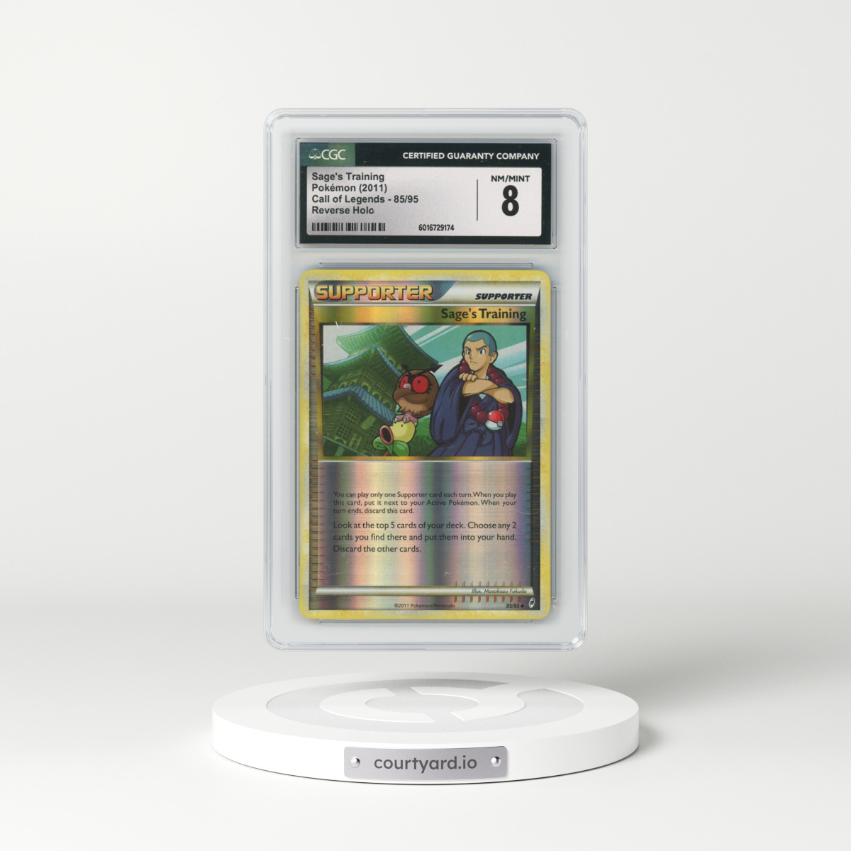 2011 Call of Legends #85/95 Sage's Training - Reverse Holo (CGC 8 NM-MT)