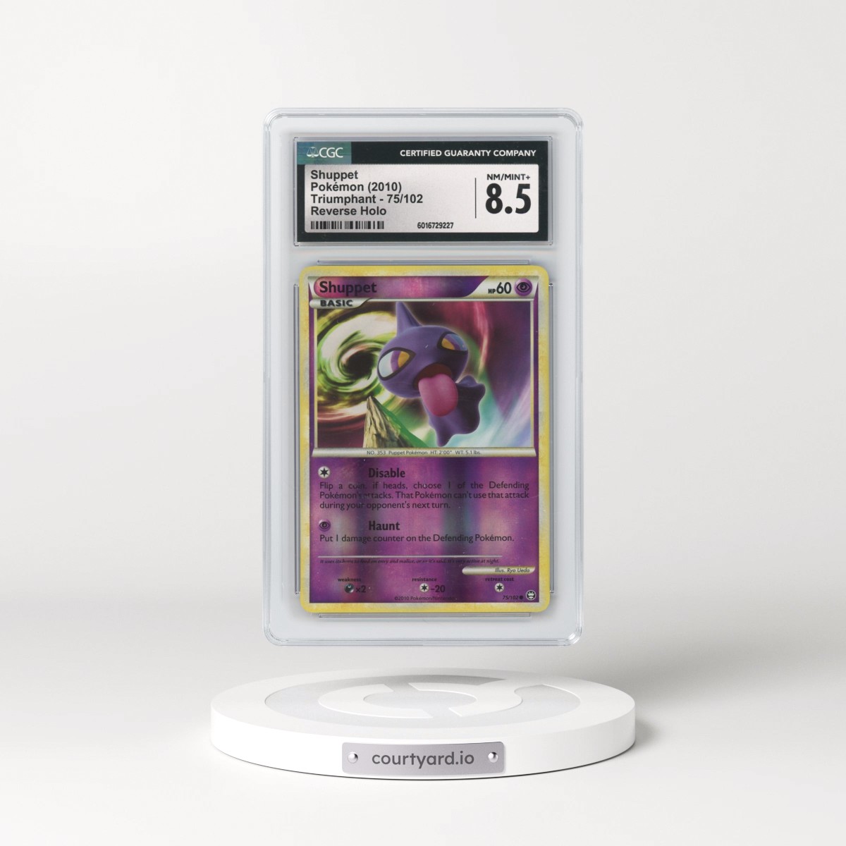 2010 Triumphant #75/102 Shuppet - Reverse Holo (CGC 8.5 NM-MT+)