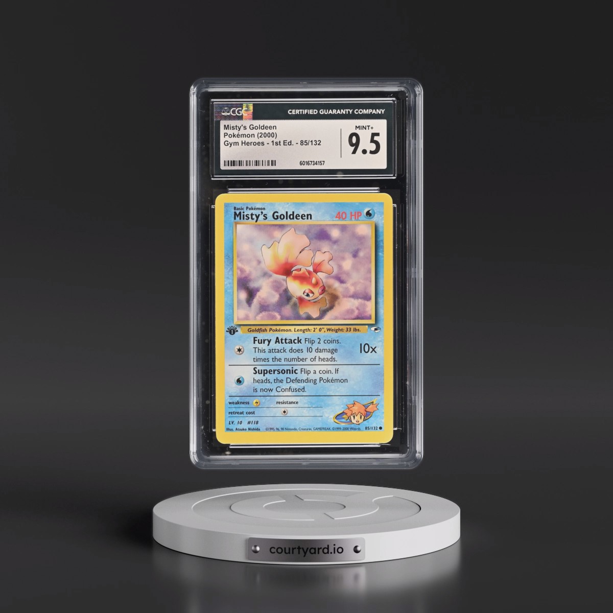 2000 Gym Heroes #85/132 Misty's Goldeen - 1st Edition 1st Edition (CGC 9.5 MINT+)