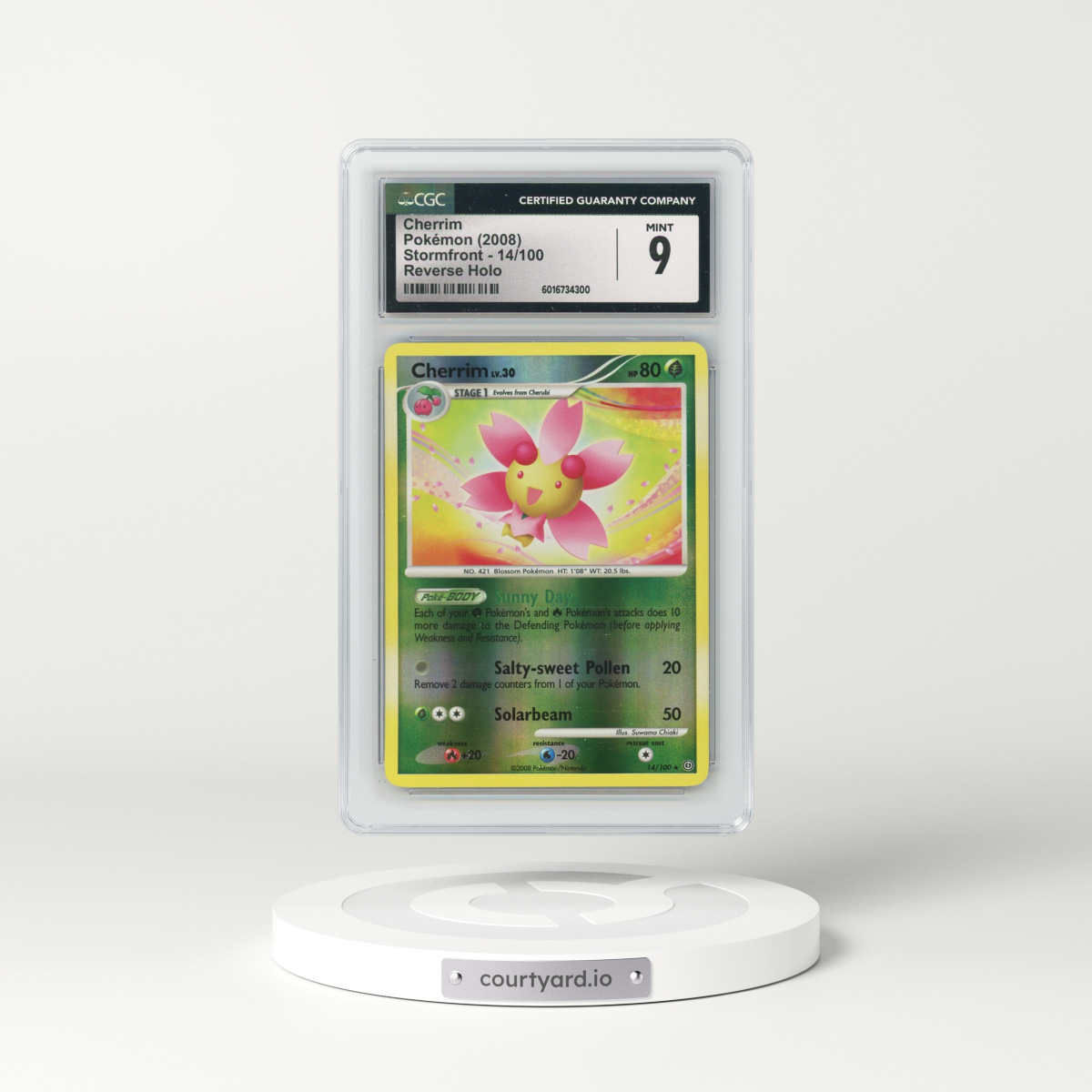 2008 Stormfront #14/100 Cherrim - Reverse Holo (CGC 9 MINT)
