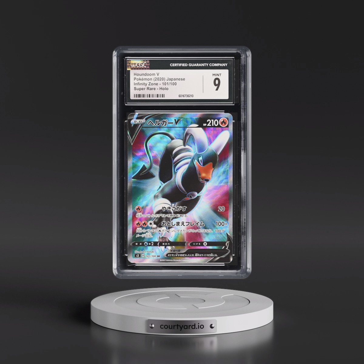 2020 Infinity Zone #101/100 Houndoom V - Holo (CGC 9 MINT)