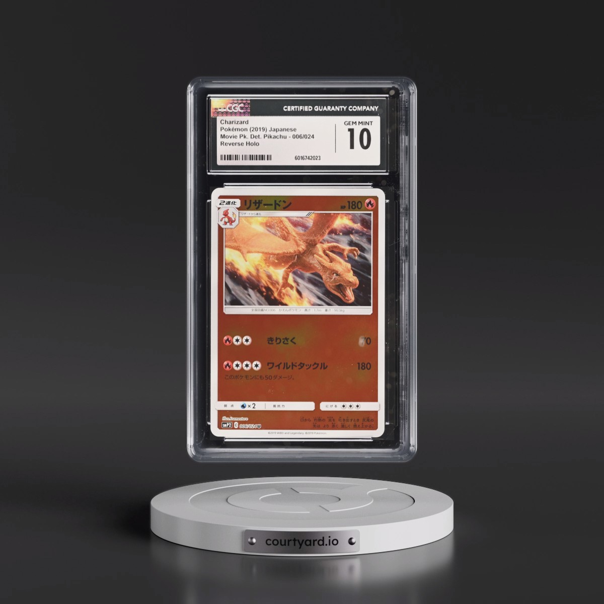 2019 Movie Pack Detective Pikachu #006/024 Charizard - Reverse Holo (CGC 10 GEM MINT)