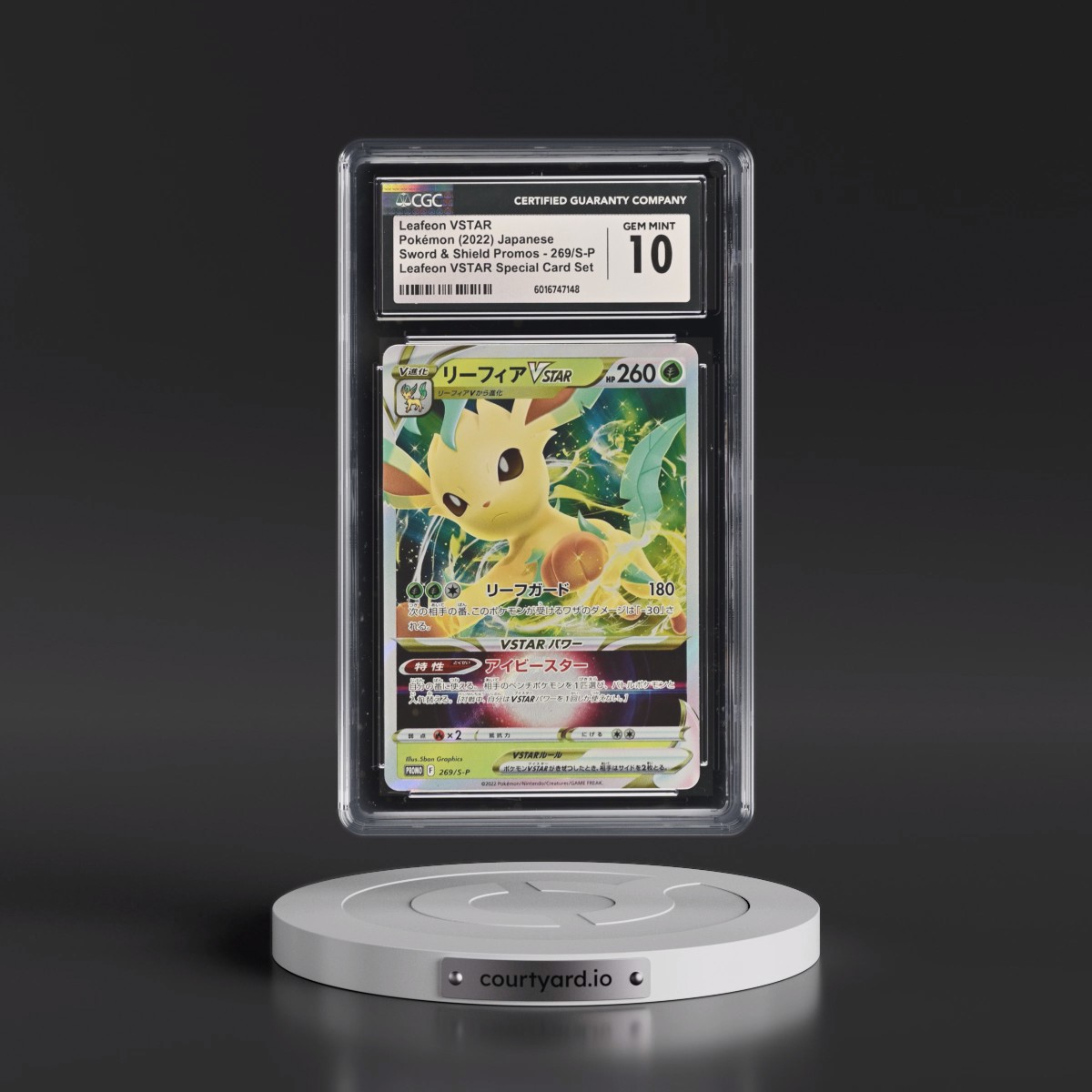 2019 Sword & Shield Promos #269/S-P Leafeon VSTAR - Holo Leafeon VSTAR Special Card Set (CGC 10 GEM MINT)