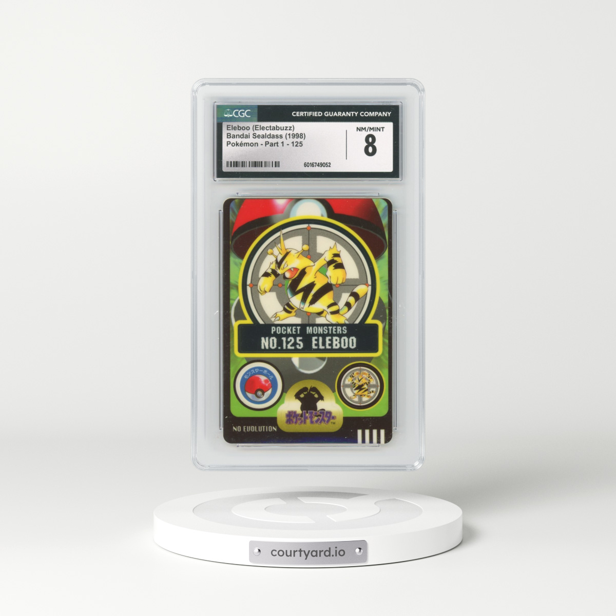 1998 Pokémon - Part 1 #125 Eleboo (Electabuzz) (CGC 8 NM-MT)