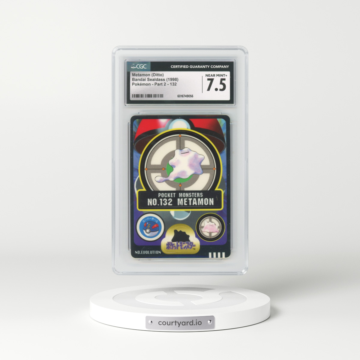 1998 Pokémon - Part 2 #132 Metamon (Ditto) (CGC 7.5 NM+)