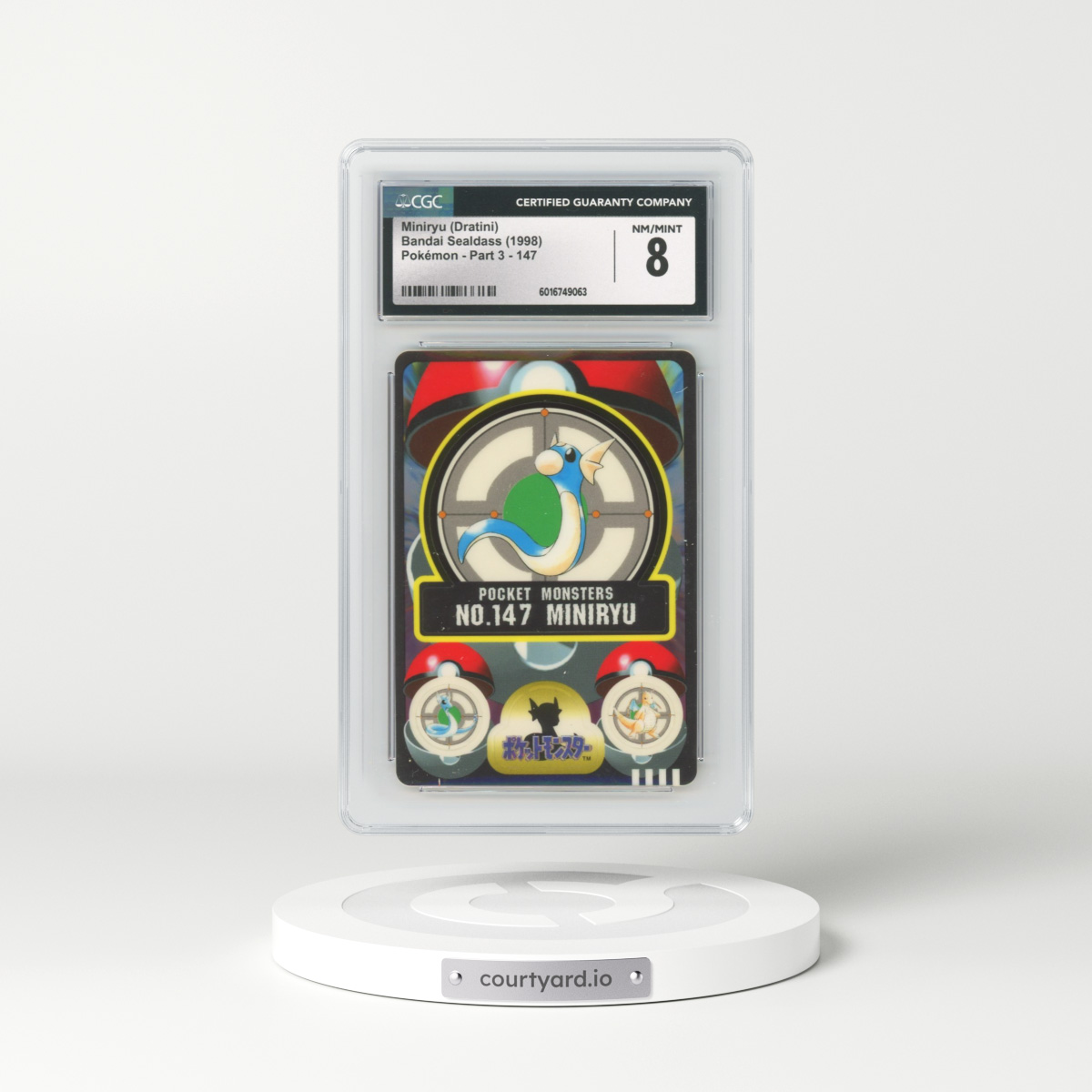 1998 Pokémon - Part 3 #147 Miniryu (Dratini) (CGC 8 NM-MT)