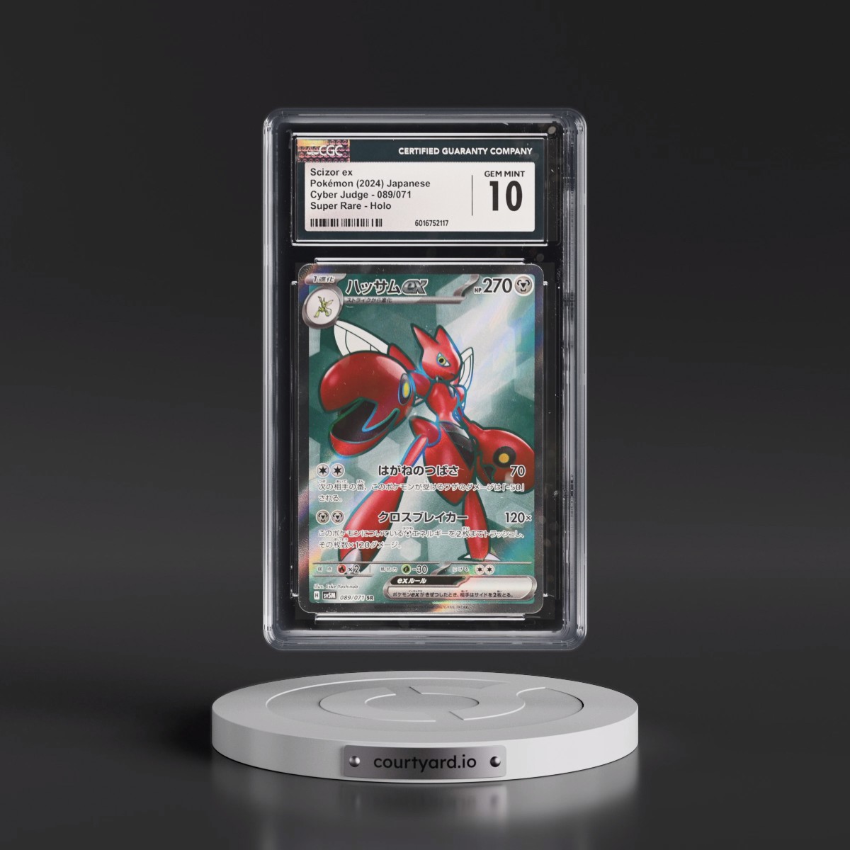 2024 Cyber Judge #089/071 Scizor ex - Super Rare Holo (CGC 10 GEM MINT)