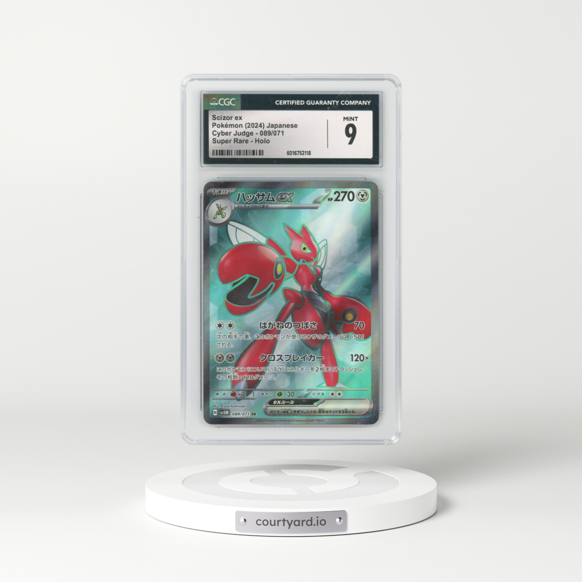 2024 Cyber Judge #089/071 Scizor ex - Super Rare Holo (CGC 9 MINT)