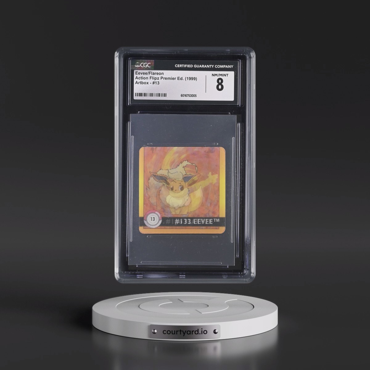1999 Action Flipz Premier Edition (Artbox) #13 Eevee/Flareon (CGC 8 NM-MT)
