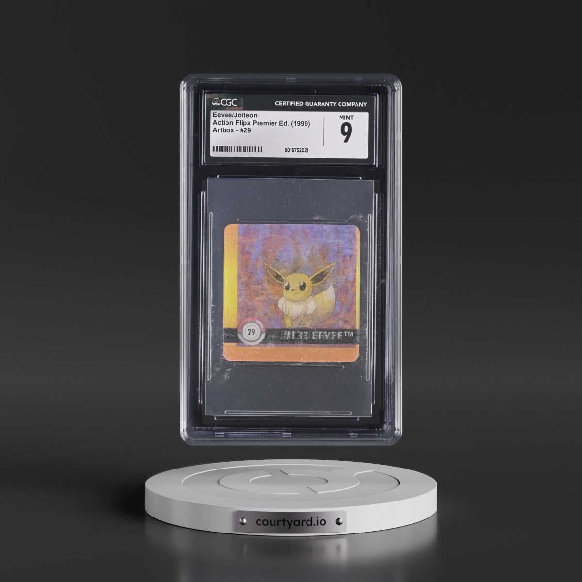 1999 Action Flipz Premier Edition (Artbox) #29 Eevee/Jolteon (CGC 9 MINT)