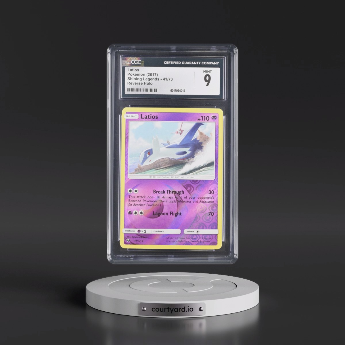 2017 Shining Legends #41/73 Latios - Reverse Holo (CGC 9 MINT)