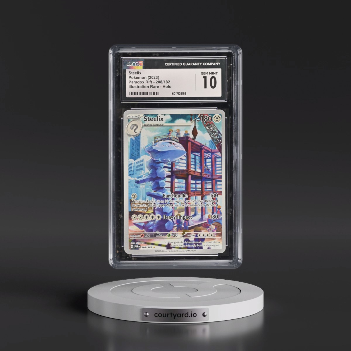 2023 Paradox Rift - PAR EN #208/182 Steelix - Illustration Rare Holo (CGC 10 GEM MINT)