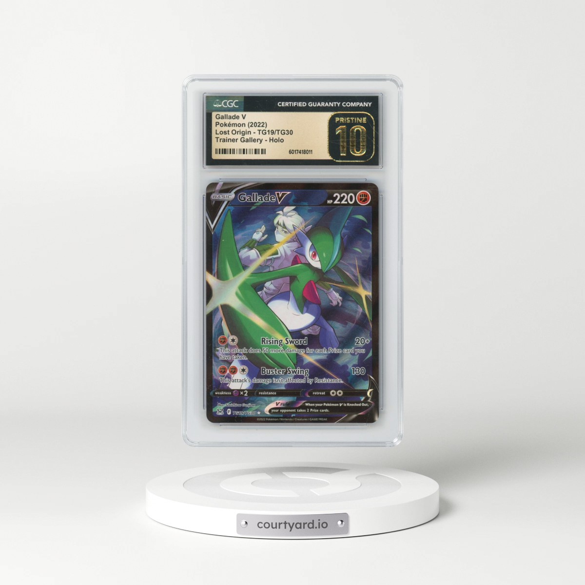 2022 Lost Origin #TG19/TG30 Gallade V - Trainer Gallery Holo (CGC 10 PRISTINE)