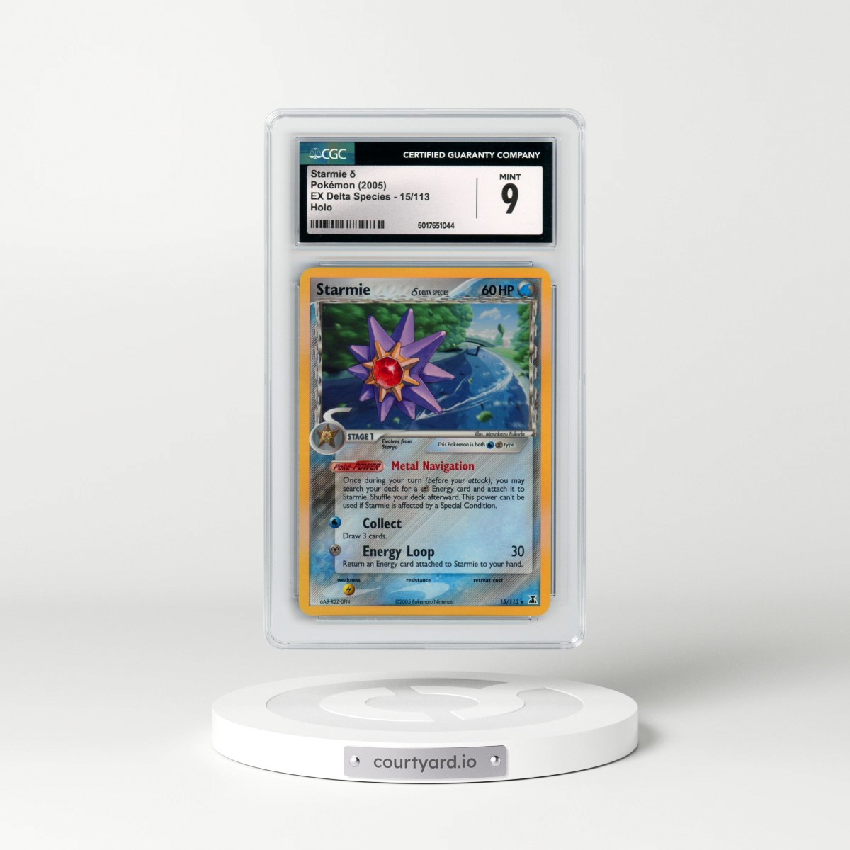 2005 EX Delta Species #15/113 Starmie δ - Holo (CGC 9 MINT)