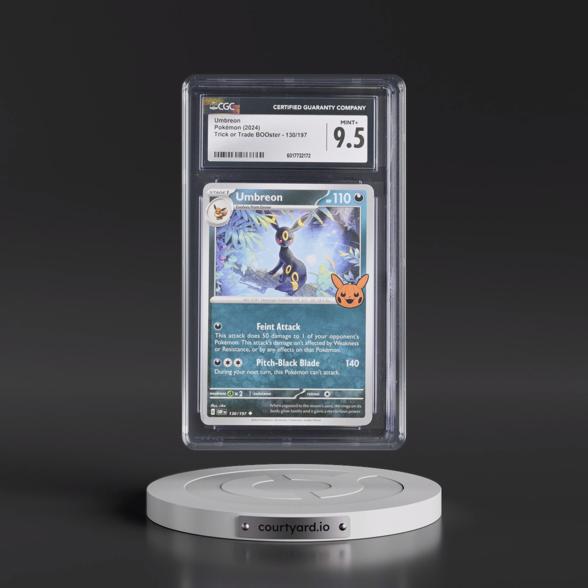 2024 Trick or Trade BOOster (2024) #130/197 Umbreon (CGC 9.5 MINT+)