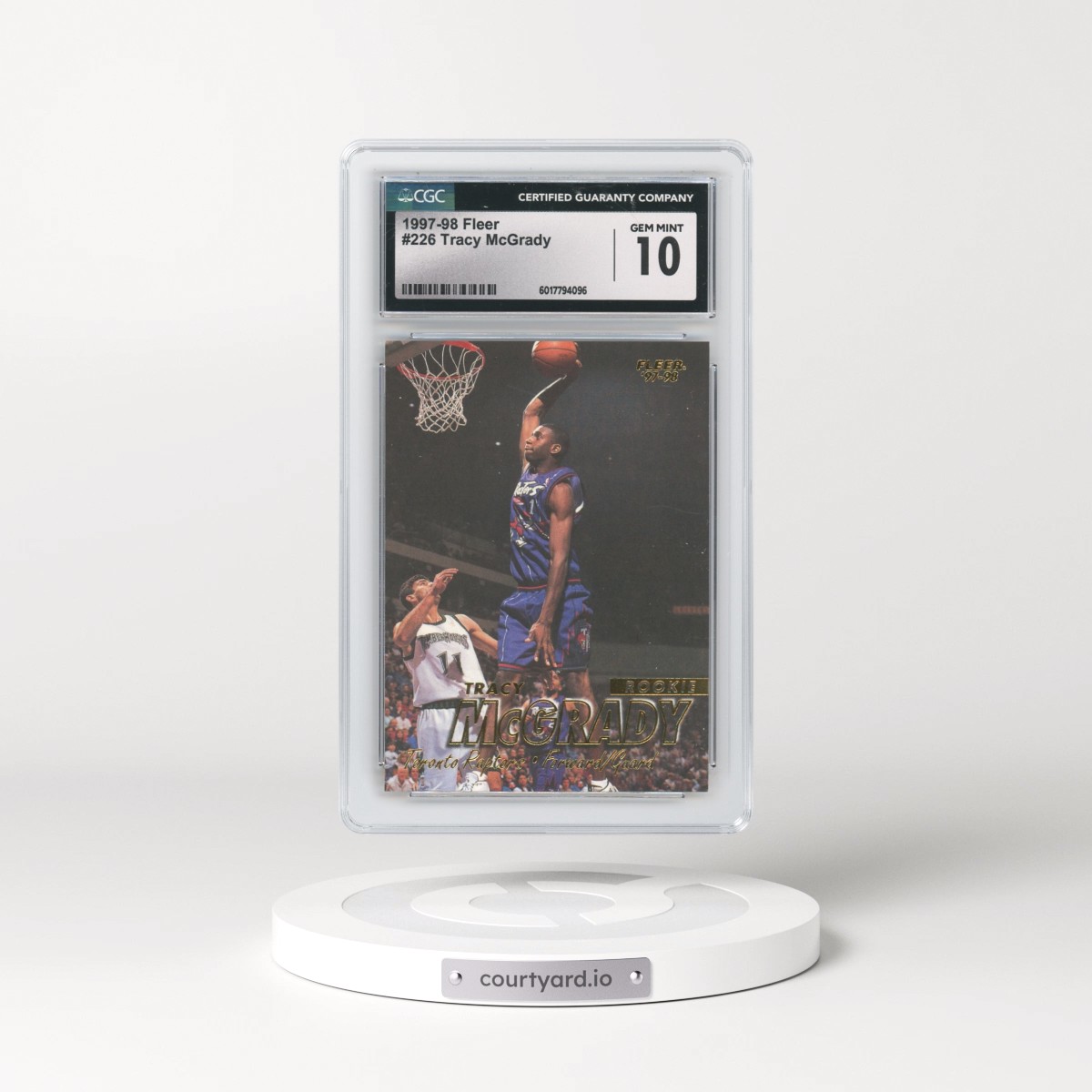1997 Fleer Tracy McGrady #226 CGC 10