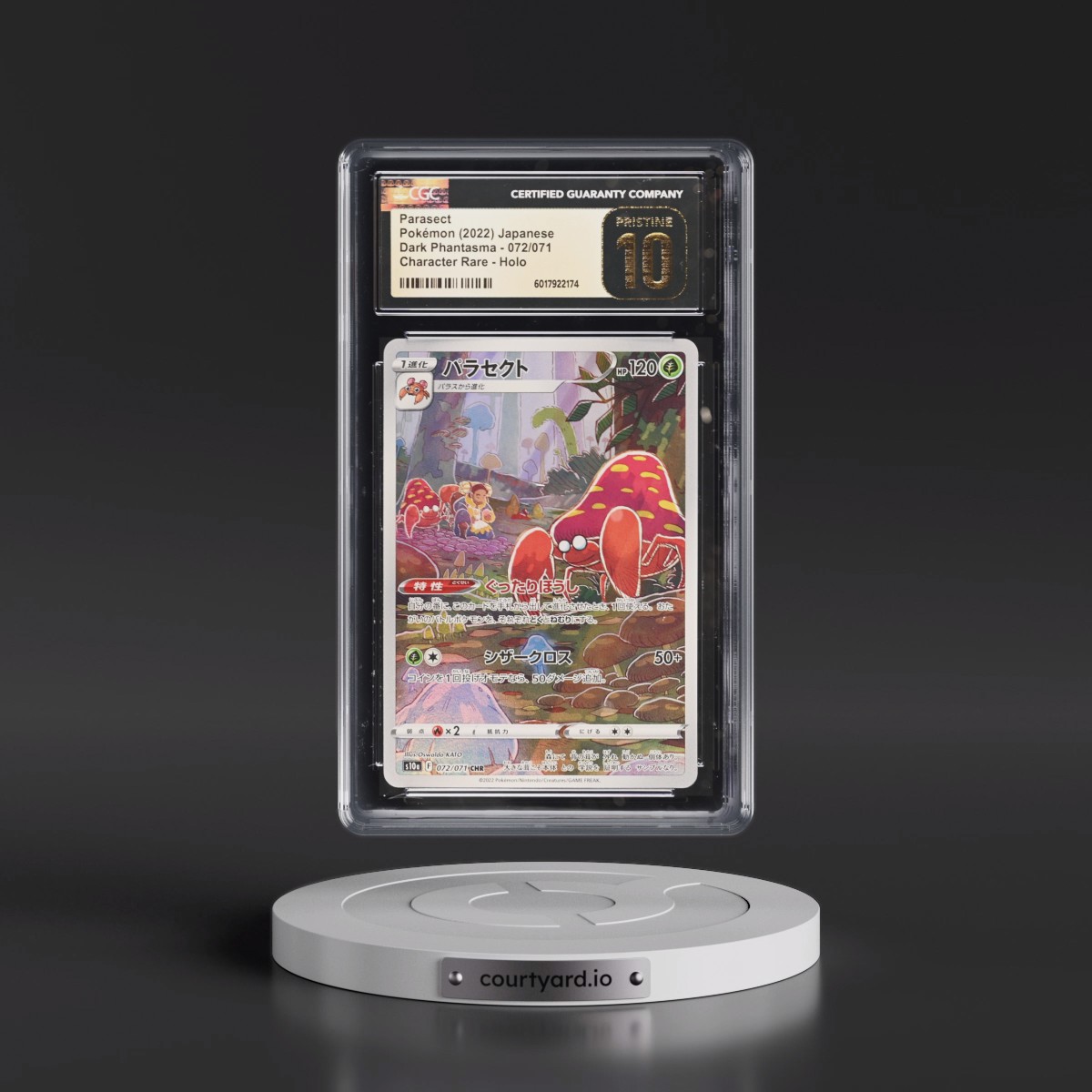 2021 Dark Phantasma #072/071 Parasect - Character Rare Holo (CGC 10 PRISTINE)