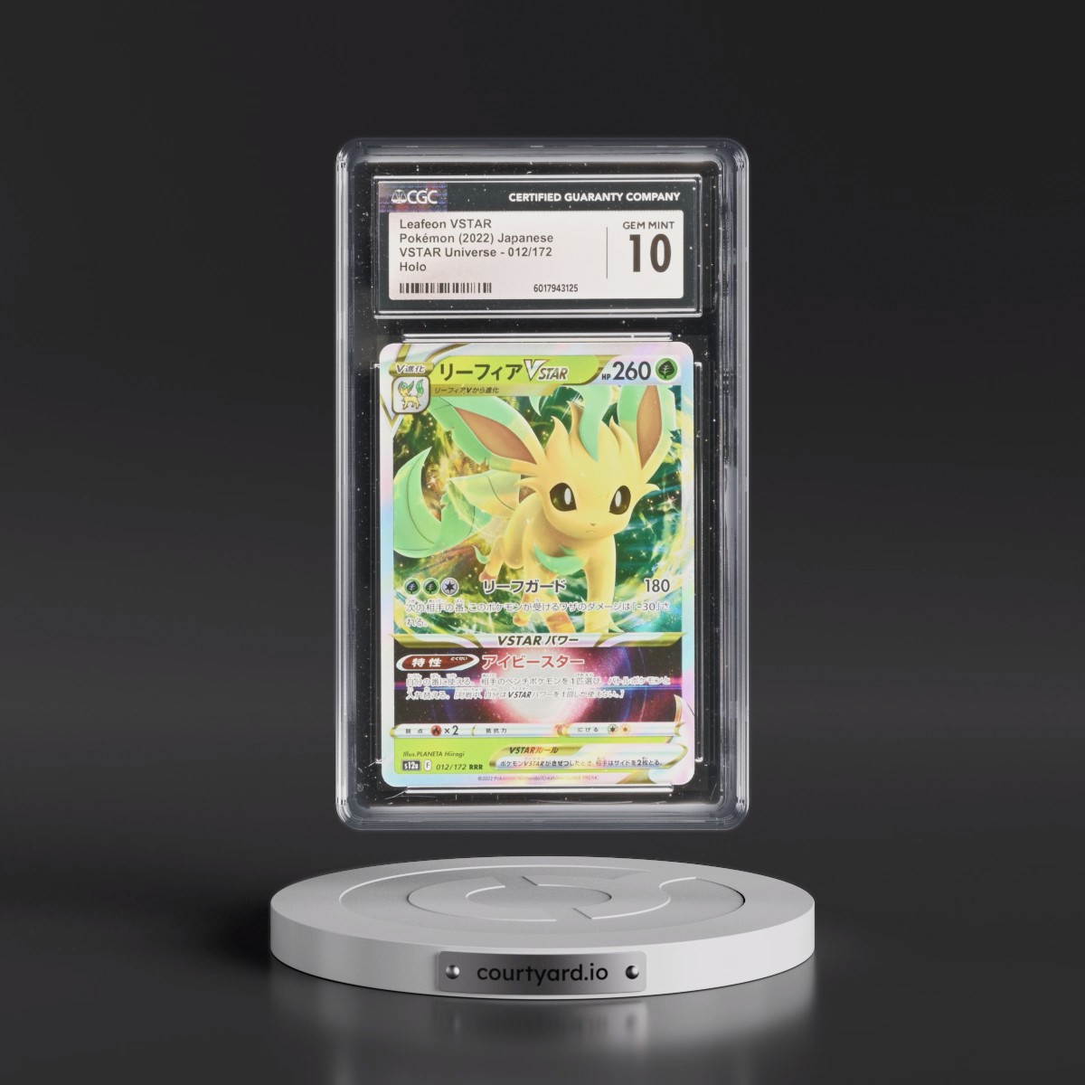 2022 VSTAR Universe #012/172 Leafeon VSTAR - Holo (CGC 10 GEM MINT)