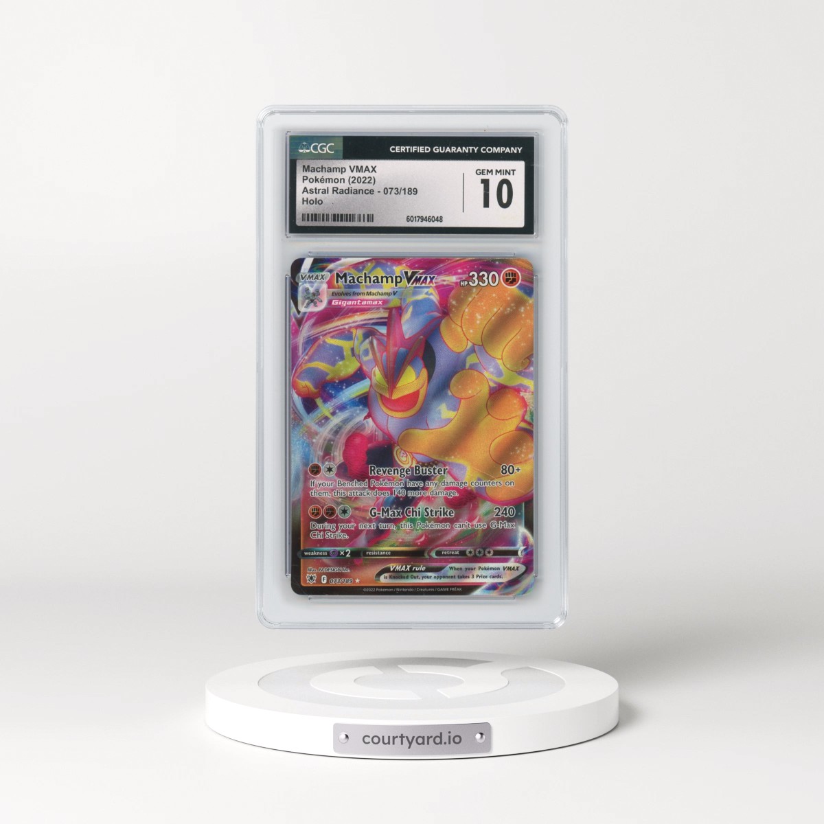 2022 Astral Radiance #073/189 Machamp VMAX - Holo (CGC 10 GEM MINT)