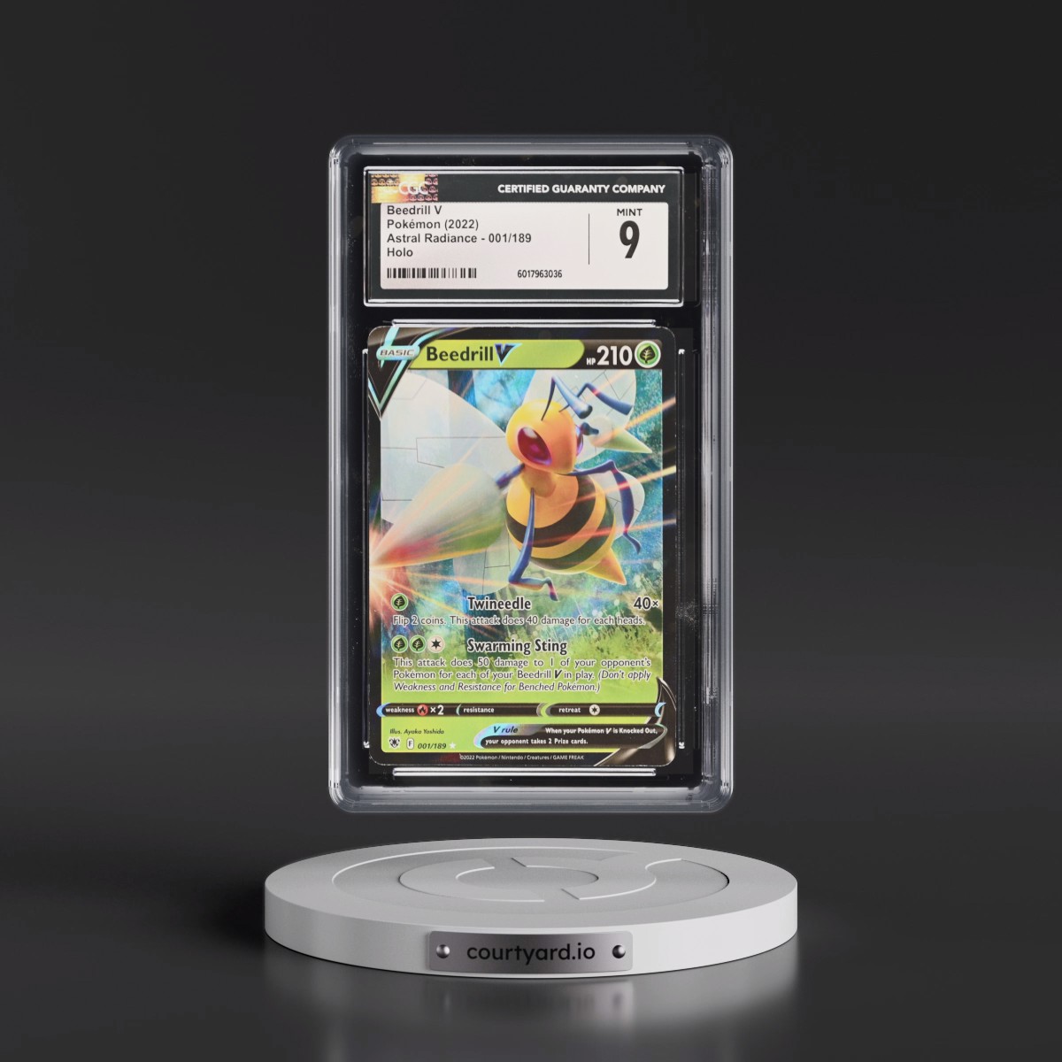 Astral Radiance #001/189 Beedrill V - Holo (CGC 9 MINT)