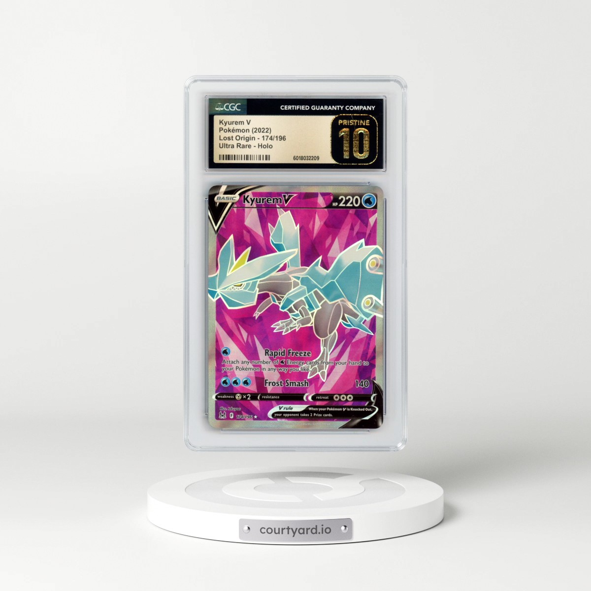 2022 Lost Origin #174/196 Kyurem V - Ultra Rare Holo (CGC 10 PRISTINE)